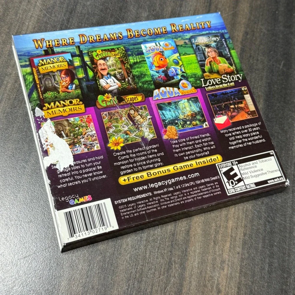 Amazing Hidden Object Games 4 Pack Dream Getaway PC DVD-ROM Legacy Games